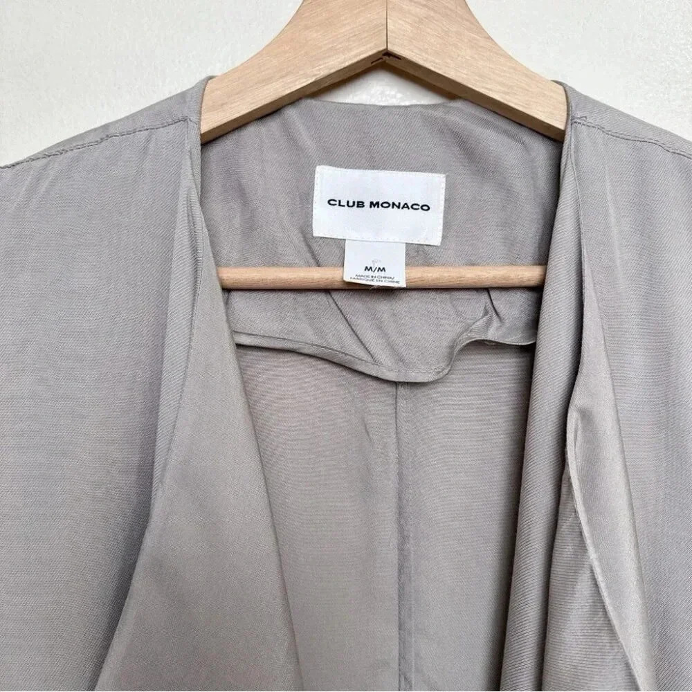Club Monaco Womens Medium Drape Asymmetrical Jacket - Picture 10 of 14